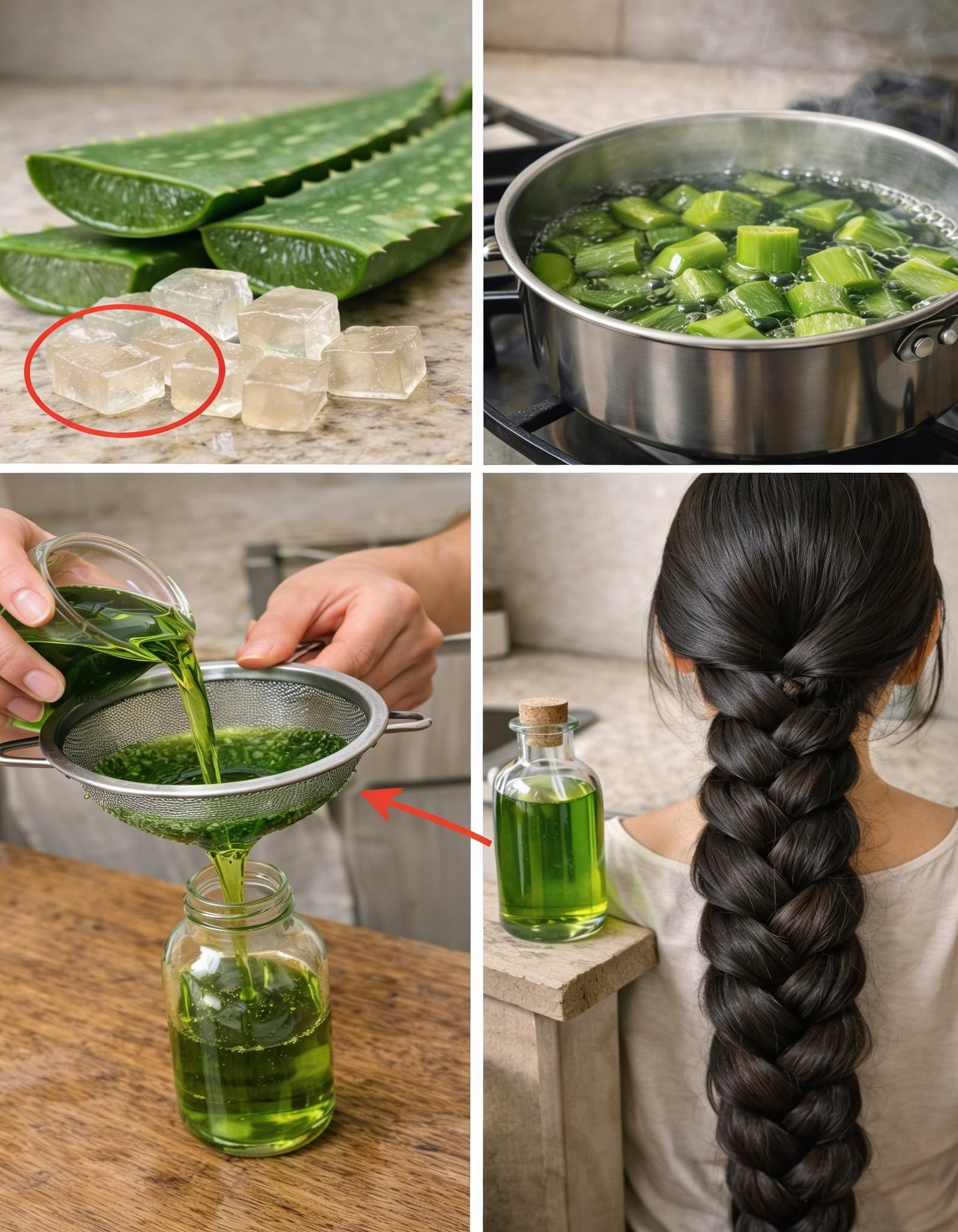How to Make Aloe Vera Oil for Faster Hair Growth and to Reduce Hair Fall