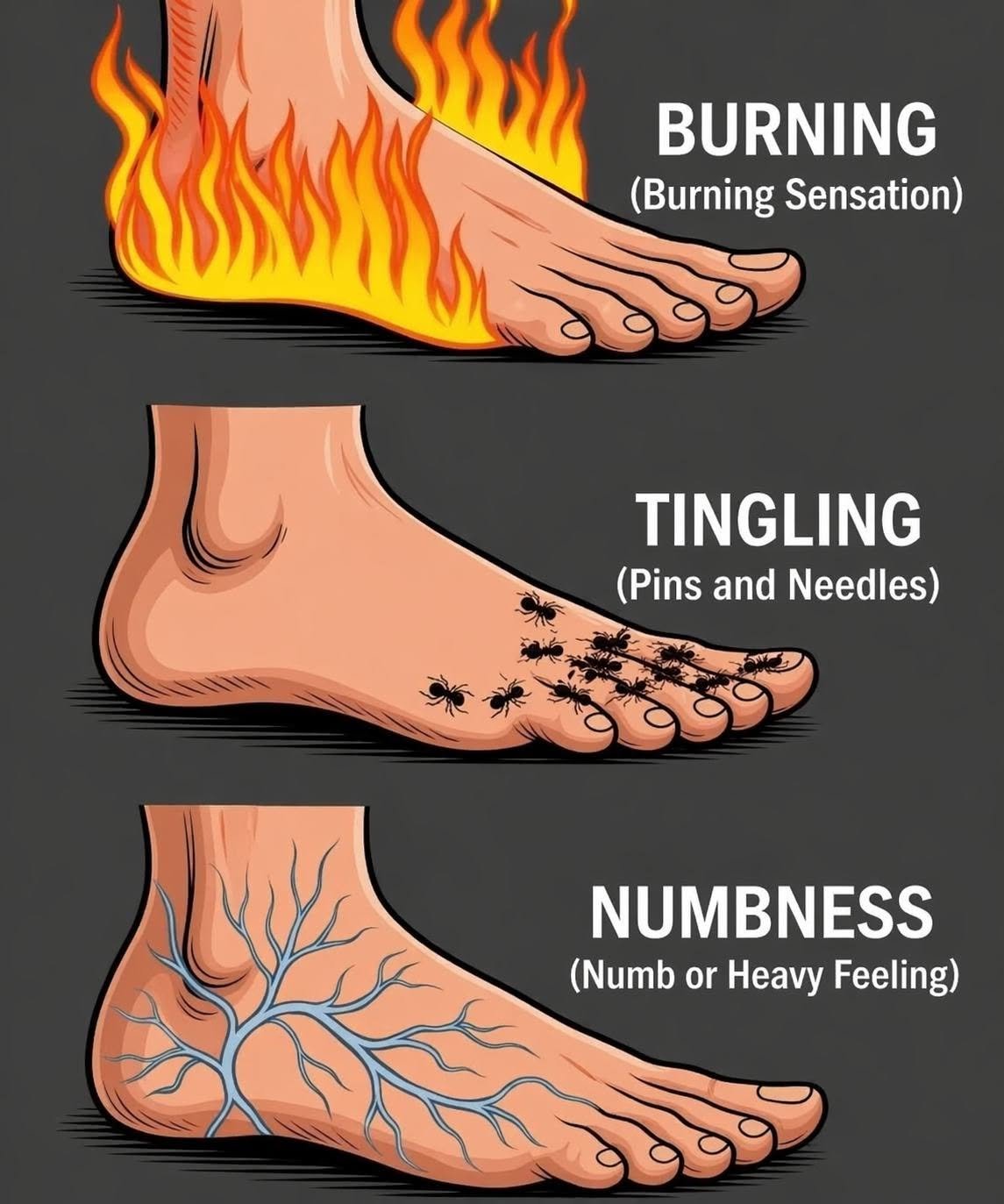 Burning, Numbness, and Tingling in the Feet: Causes, Symptoms, and Ways to Find Relief