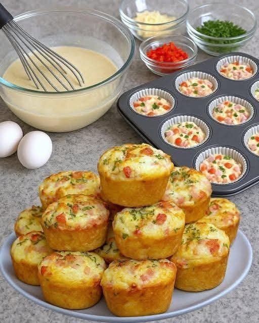 Easy 4-Ingredient Savory Egg Muffins