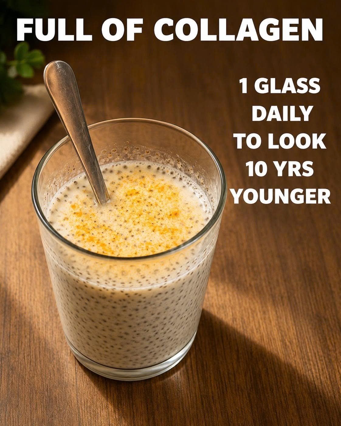 ✨🥤 DIY Clove & Chia Collagen Drink for Naturally Glowing, Youthful Skin