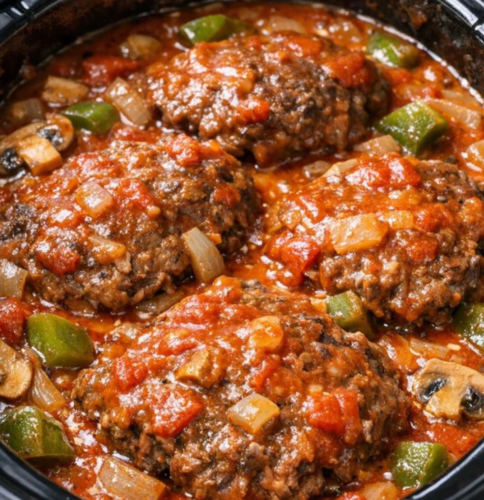 4-Ingredient Slow Cooker Swiss Steak: Tender, Savory, and Effortless