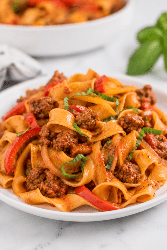 Easy Italian Drunken Noodles