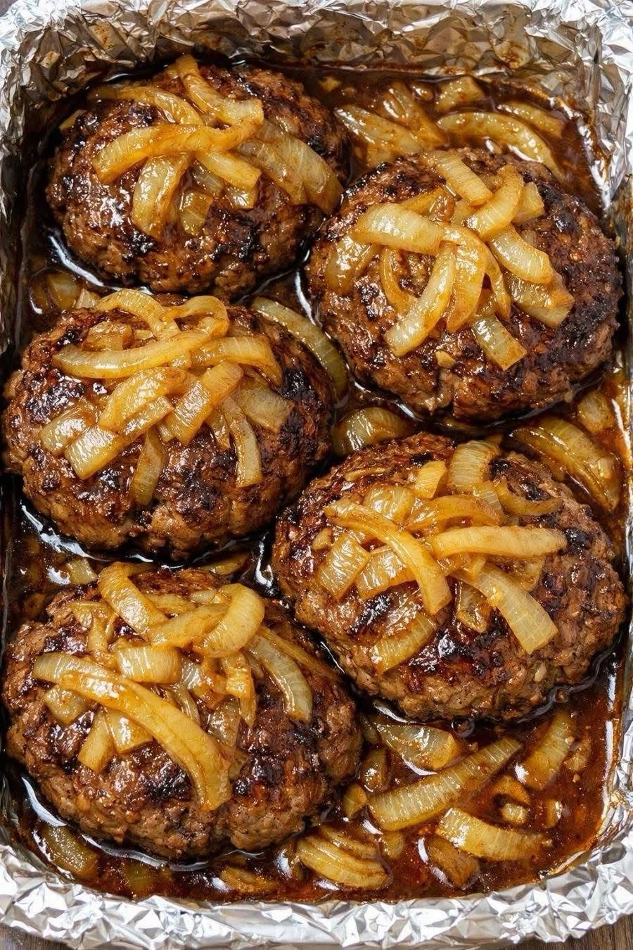 3-Ingredient Hamburger Steaks with Onions: Budget-Friendly Comfort at Its Best